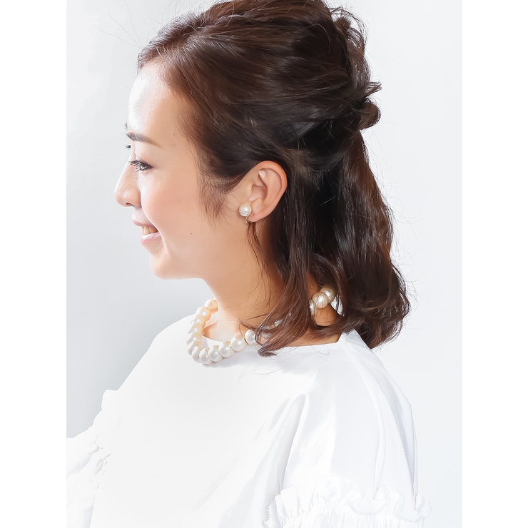 コットンパールネックレス（14mm）/ショートネックレス/シンプル C3158 | VINGTAINE | 詳細画像5 