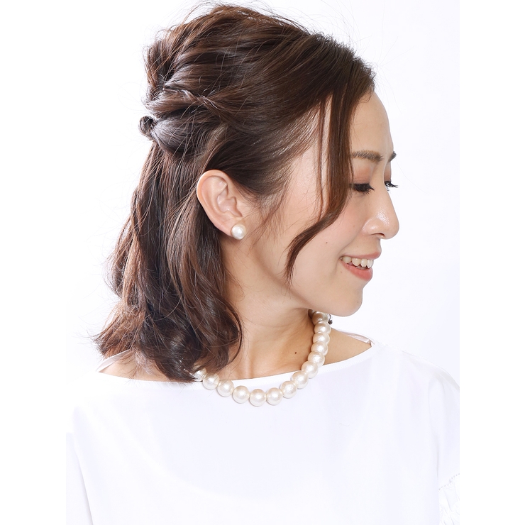 コットンパールネックレス（14mm）/ショートネックレス/シンプル C3158 | VINGTAINE | 詳細画像6 