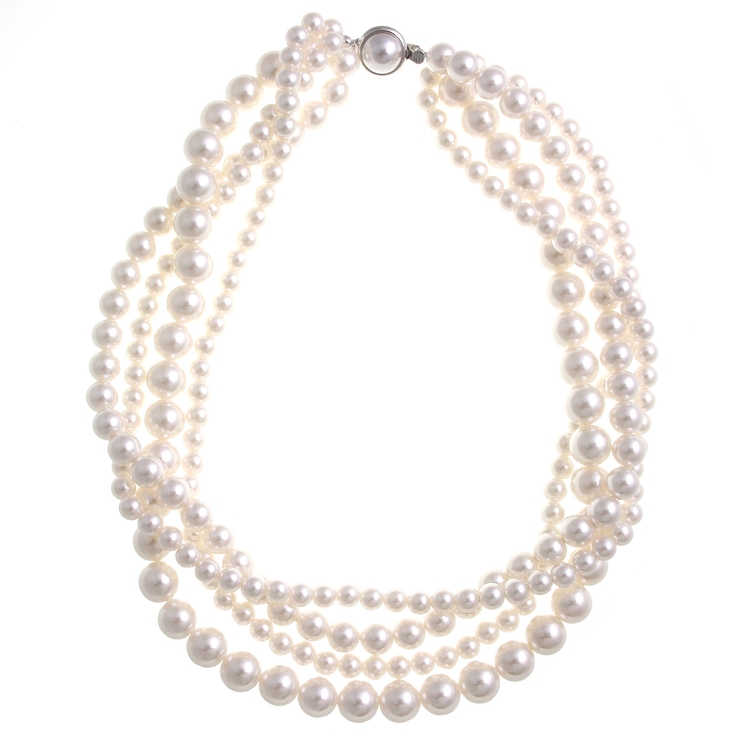 4連パールネックレス/ボリューム C3170 | VINGTAINE | 詳細画像3 