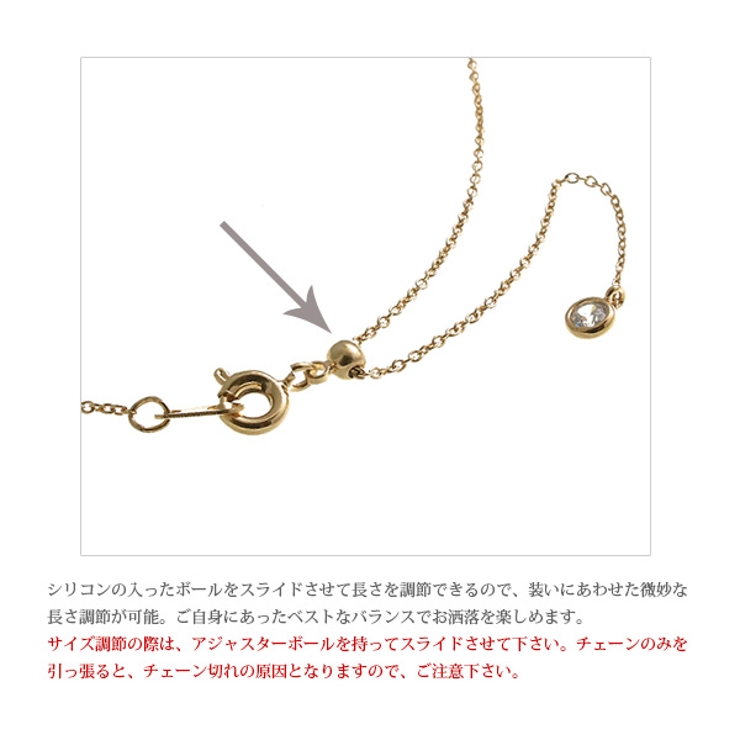 パヴェサークルプレートネックレス パヴェセッティング キュービックジルコニア | VINGTAINE | 詳細画像9 