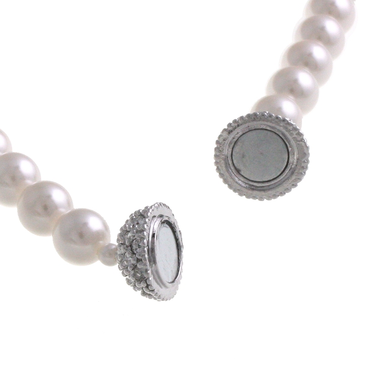 パール×パヴェボールネックレス(8mm) エレガント シンプル | VINGTAINE | 詳細画像2 