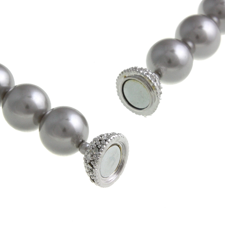 パール×パヴェボールネックレス(12mm) エレガント シンプル | VINGTAINE | 詳細画像3 