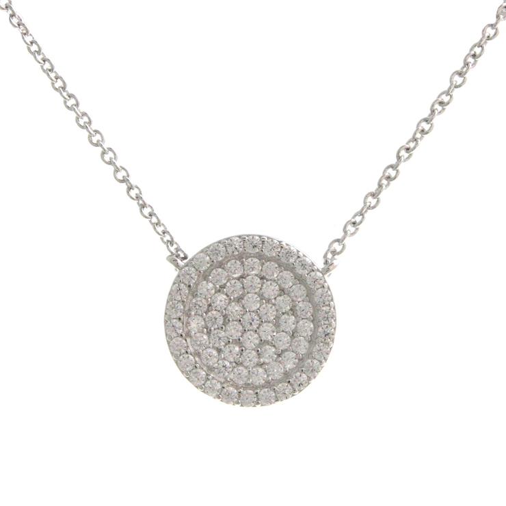 パヴェサークルネックレス キュービックジルコニア スライド式アジャスター | VINGTAINE | 詳細画像3 