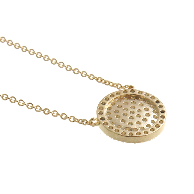 パヴェサークルネックレス キュービックジルコニア スライド式アジャスター | VINGTAINE | 詳細画像4 