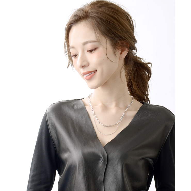 2連チェーンミドルネックレス レディース ネックレス | VINGTAINE | 詳細画像3 