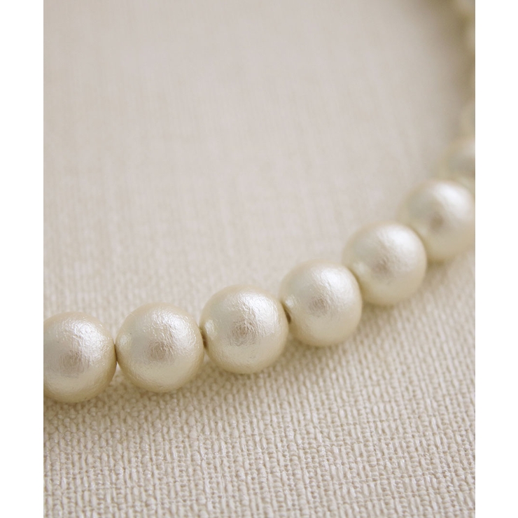 コットンパールショートネックレス 10ｍｍ チョーカー | VINGTAINE | 詳細画像4 