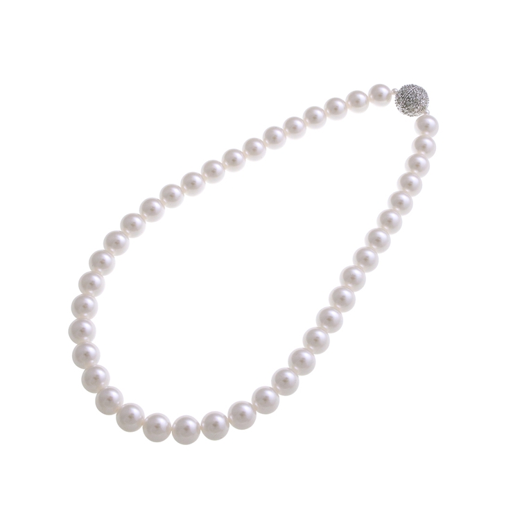 パヴェボール×パールネックレス 10ｍｍ マグネット式 | VINGTAINE | 詳細画像2 