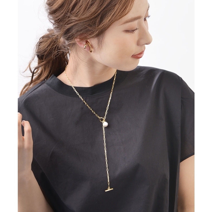 淡水パールチェーンネックレス マンテル 華奢 | VINGTAINE | 詳細画像5 