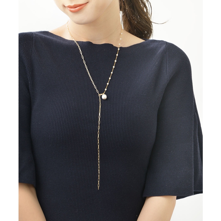 淡水パール&チェーン3wayロングネックレス Y字 アレンジ | VINGTAINE | 詳細画像5 