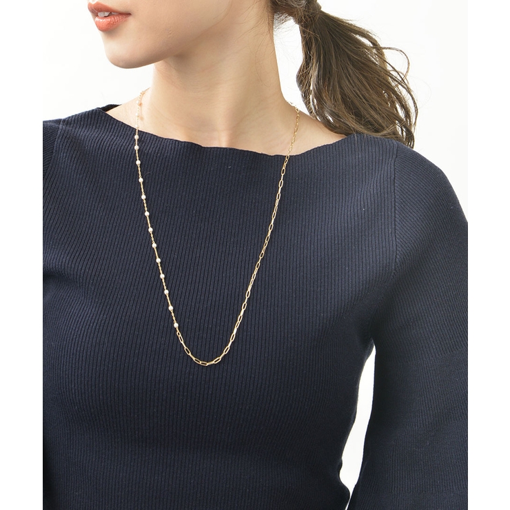 淡水パール&チェーン3wayロングネックレス Y字 アレンジ | VINGTAINE | 詳細画像7 