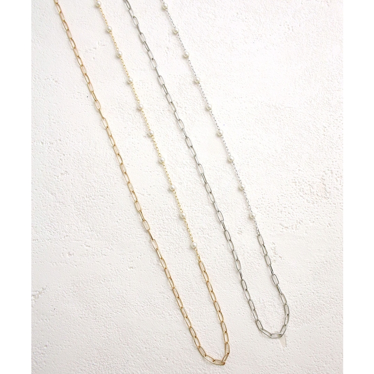 淡水パール&チェーン3wayロングネックレス Y字 アレンジ | VINGTAINE | 詳細画像8 