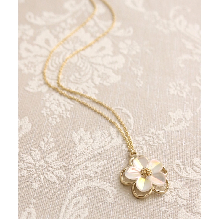 ネックレス フラワー シェル風 | VINGTAINE | 詳細画像9 