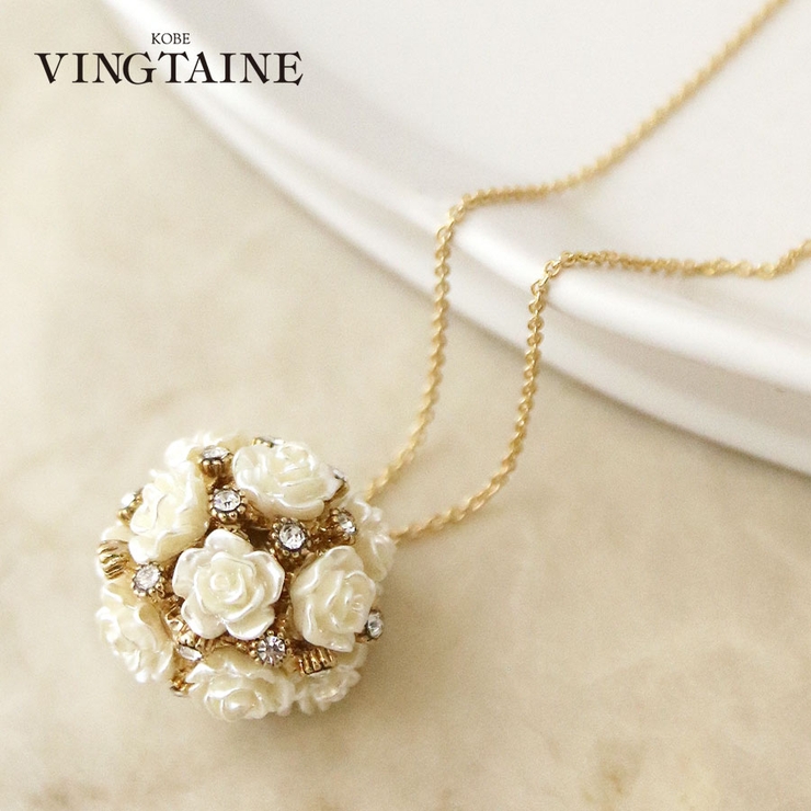 ネックレス 薔薇 ローズ | VINGTAINE | 詳細画像1 