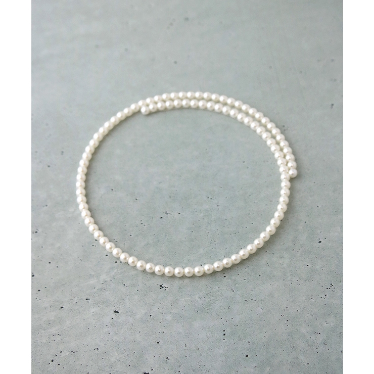 パールワイヤーチョーカー ネックレス 簡単着脱 | VINGTAINE | 詳細画像2 