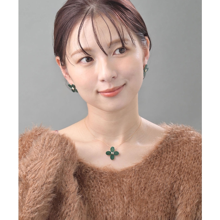 フラワーモチーフ ネックレス メタルアクセ | VINGTAINE | 詳細画像5 