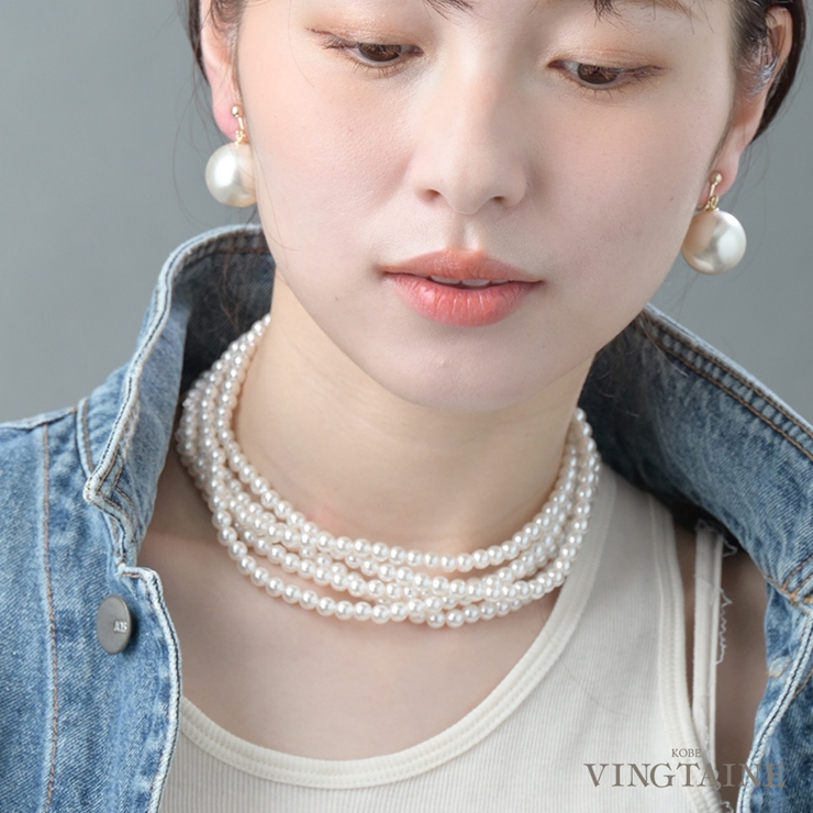 アレンジ自在な超ロングパールネックレス 2連 3連 | VINGTAINE | 詳細画像1 