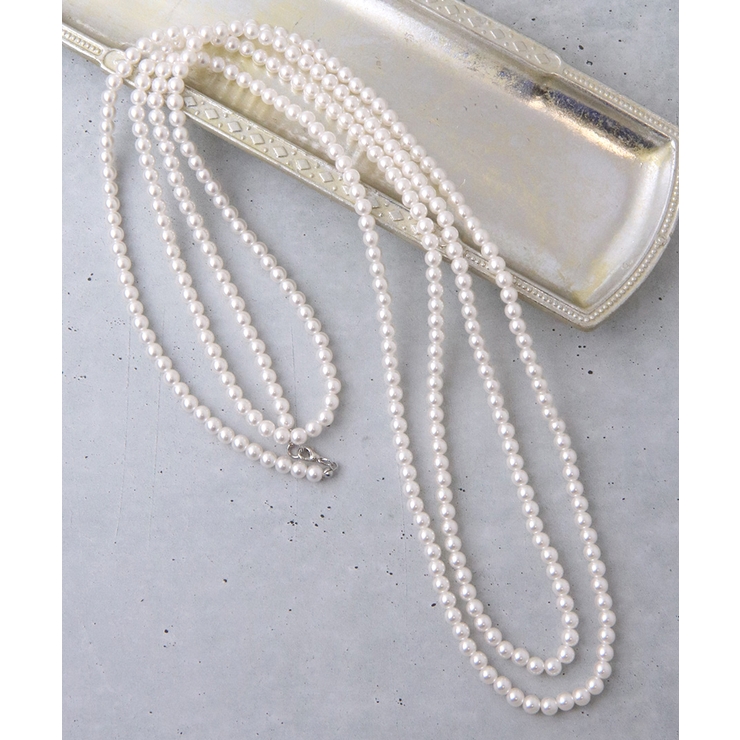 アレンジ自在な超ロングパールネックレス 2連 3連 | VINGTAINE | 詳細画像3 