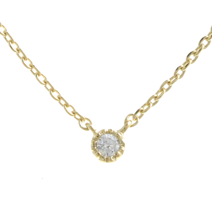 一粒キュービックジルコニアクラシカルネックレス キュービックジルコニアC93 1… | VINGTAINE | 詳細画像2 