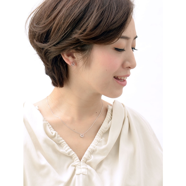 キュービックジルコニアホースシューネックレス キュービックジルコニア 馬蹄 | VINGTAINE | 詳細画像4 