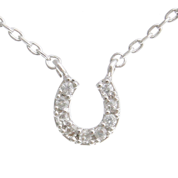 キュービックジルコニアホースシューネックレス キュービックジルコニア 馬蹄 | VINGTAINE | 詳細画像9 