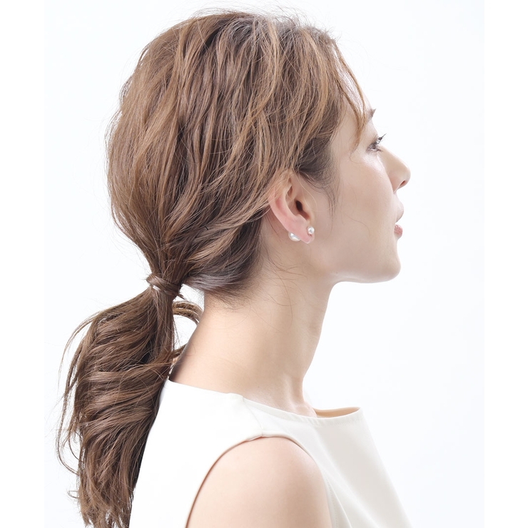 ダブルパールノンホールピアス(S) ピアスみたいなイヤリング パール | VINGTAINE | 詳細画像3 