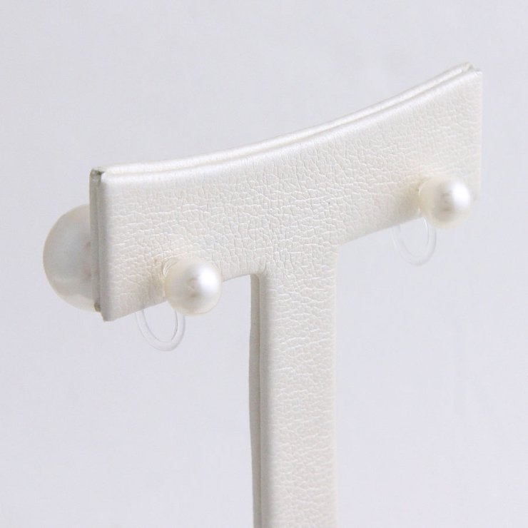 ダブルパールノンホールピアス(S) ピアスみたいなイヤリング パール | VINGTAINE | 詳細画像6 