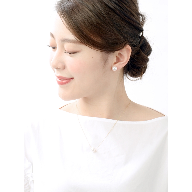 クリスタルパールノンホールピアス(10mm) ピアスみたいなイヤリング シンプル | VINGTAINE | 詳細画像5 