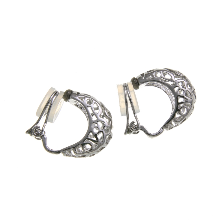 透かし模様ミニフープイヤリング シンプル ゴールド | VINGTAINE | 詳細画像3 