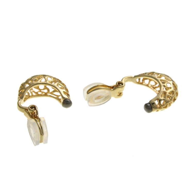 透かし模様ミニフープイヤリング シンプル ゴールド | VINGTAINE | 詳細画像4 