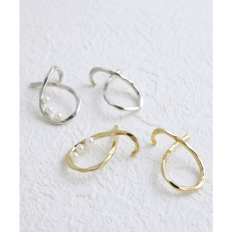 ニュアンスウェーブイヤーカフ パール アシンメトリー | VINGTAINE | 詳細画像9 