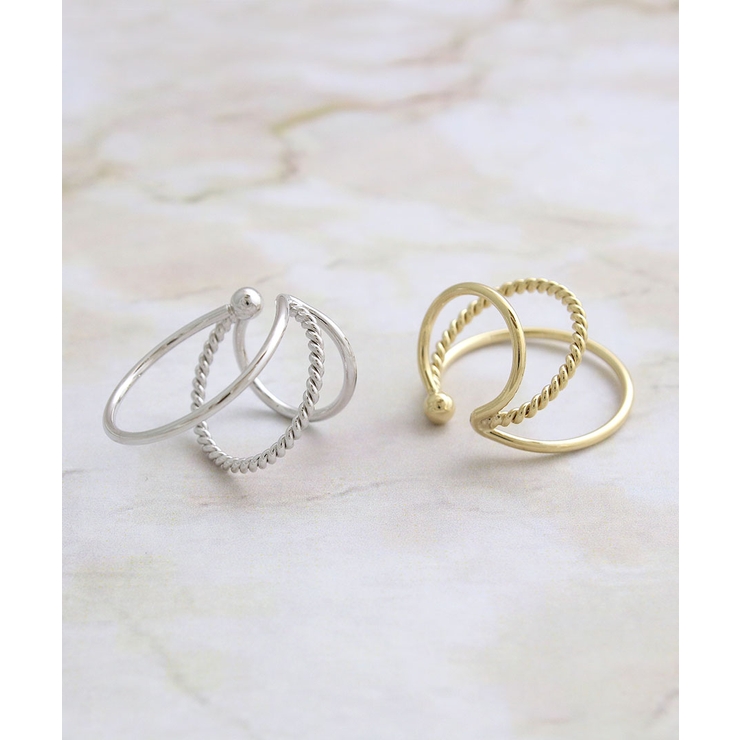 3連リングイヤーカフ 片耳 イヤカフ | VINGTAINE | 詳細画像6 