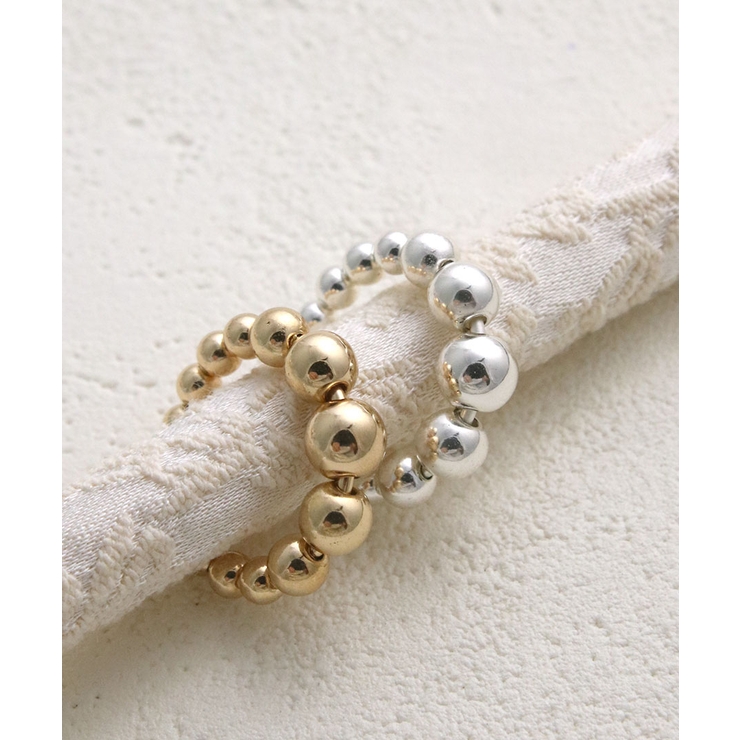 【片耳販売】メタルボールイヤーカフ 重ね付け イヤリング | VINGTAINE | 詳細画像9 