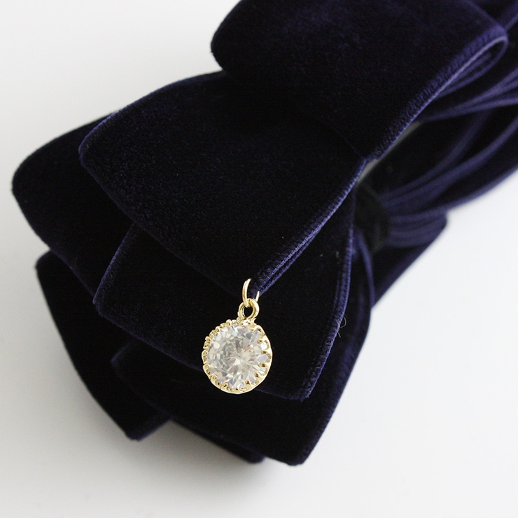 ベルベットリボンバナナクリップ シンプル ヘアアクセサリー | VINGTAINE | 詳細画像10 