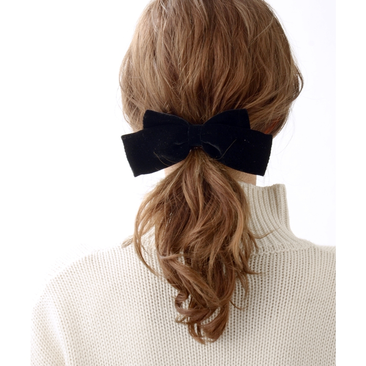 ベルベットビッグリボンバレッタ/ヘアアクセサリー/秋冬 H-252 | VINGTAINE | 詳細画像6 