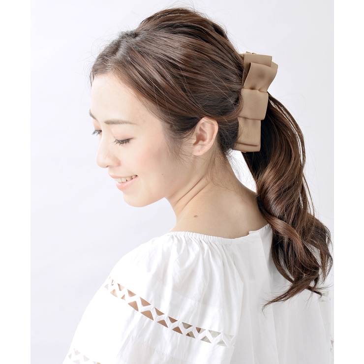 ビッグリボンバナナクリップ(L)/シンプル/ヘアアクセサリー H-40 | VINGTAINE | 詳細画像7 