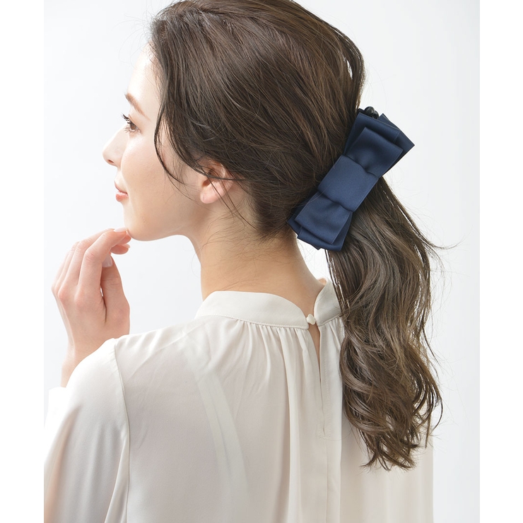 ビッグリボンバナナクリップ(L)/シンプル/ヘアアクセサリー H-40 | VINGTAINE | 詳細画像10 