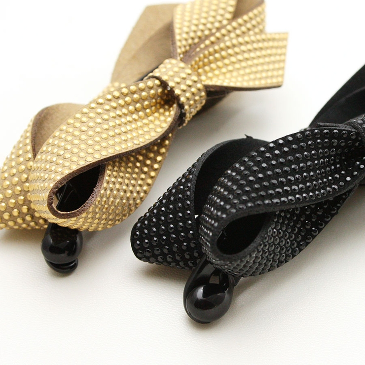 スタッズ風リボンバナナクリップ(M) ヘッドアクセ シンプル | VINGTAINE | 詳細画像7 