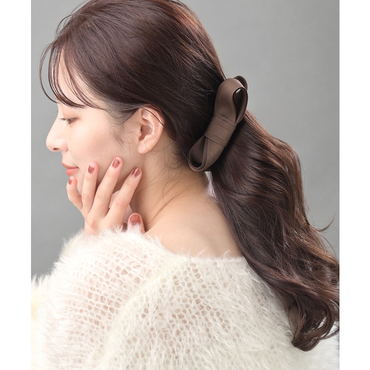 ツイストリボンバナナクリップ シンプル オフィス | VINGTAINE | 詳細画像7 