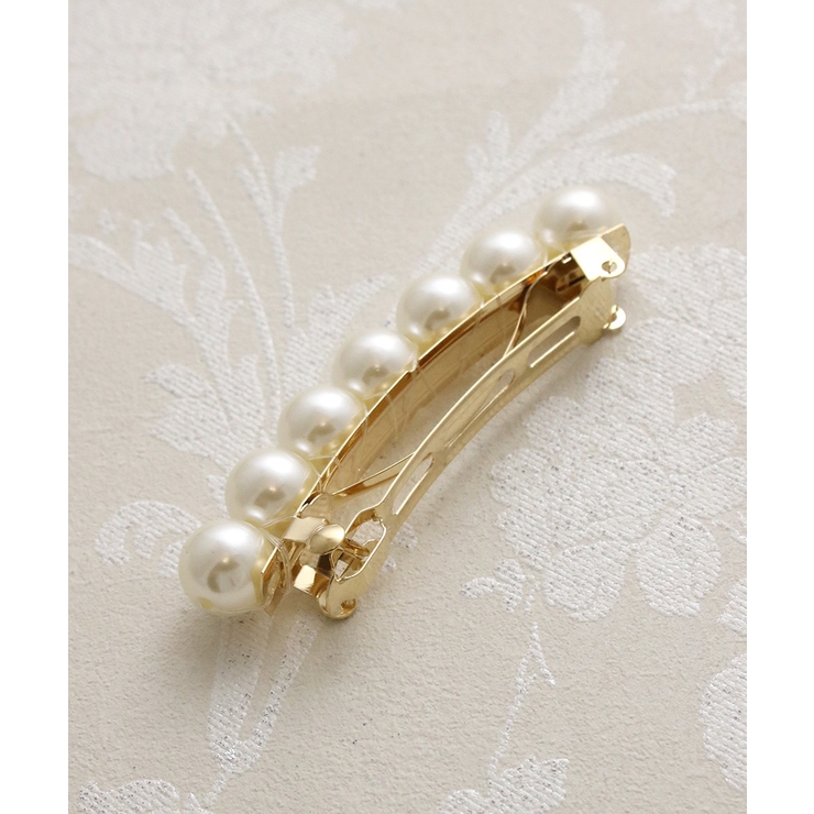 パールバレッタ(M)/シンプル/オフィス/ヘアアクセサリー H-525 | VINGTAINE | 詳細画像5 