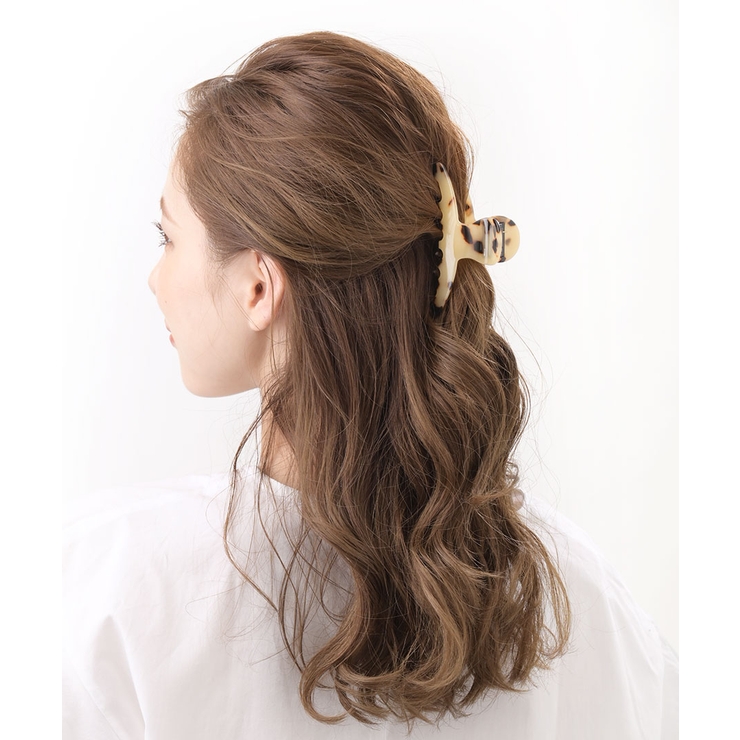 べっ甲風 ヘアクリップ 中型 6本爪 Amazon.co.jp: Rimikuru 跡がつかない 前髪 クリップ べっ甲風 6