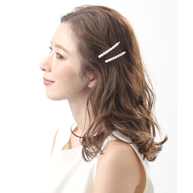 クラシカルパールヘアピン2本セット ヘアアクセサリー シンプル | VINGTAINE | 詳細画像4 