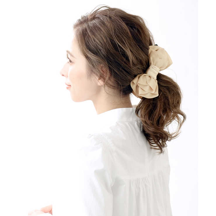 グログランリボンバナナクリップ ヘアアクセサリー ヘッドアクセ | VINGTAINE | 詳細画像7 