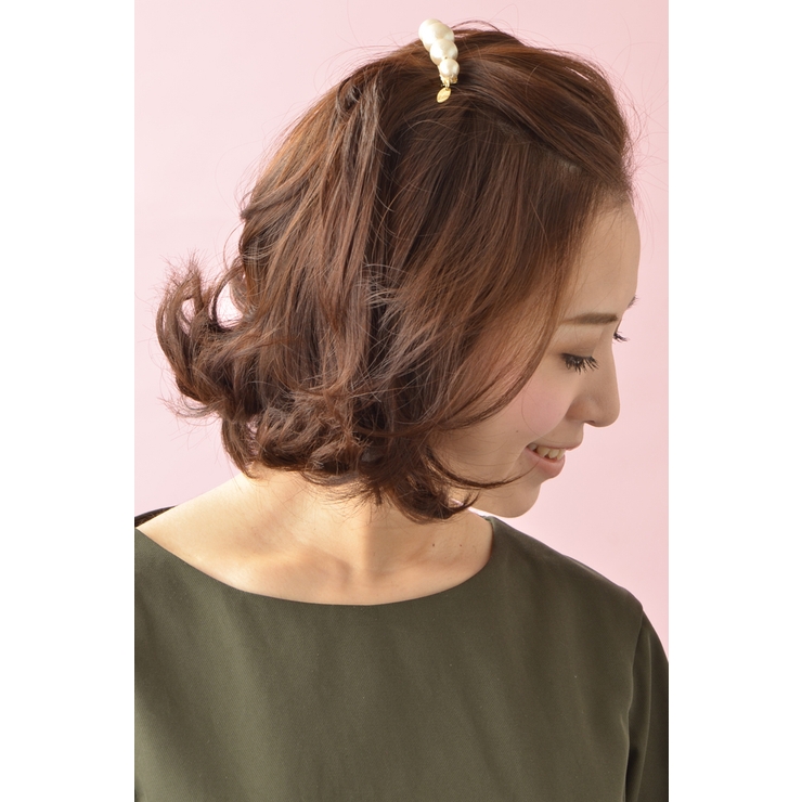 グラデーションコットンパールミニバレッタ/ヘアアクセサリー H-596 | VINGTAINE | 詳細画像4 