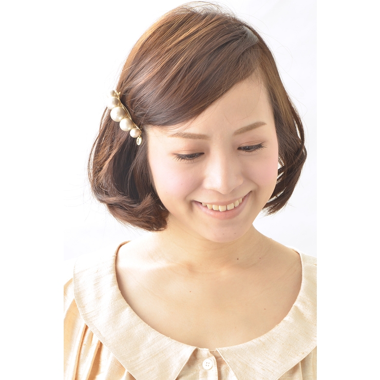 グラデーションコットンパールミニバレッタ/ヘアアクセサリー H-596 | VINGTAINE | 詳細画像5 