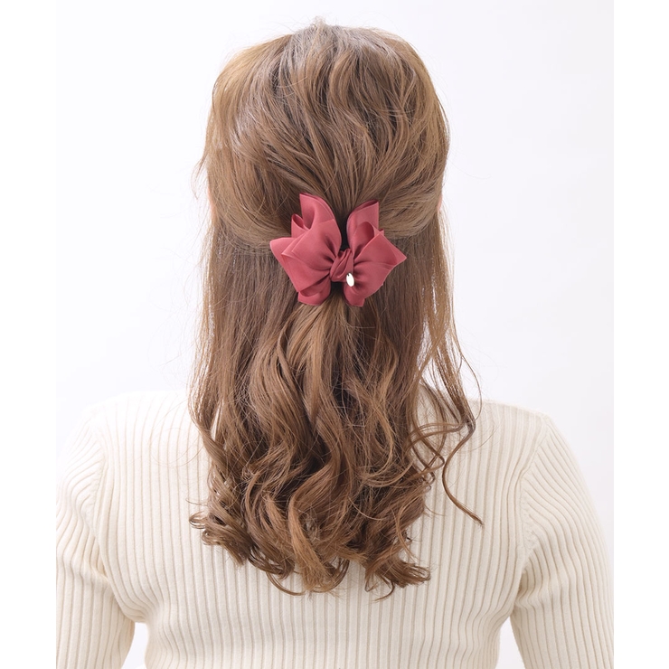 センターリボンバンスクリップ ヘアアクセサリーH 620[アクセサリー | VINGTAINE | 詳細画像4 