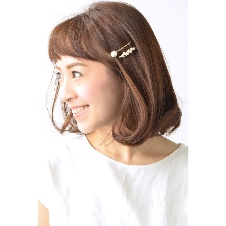 フェミニンパールヘアピン（2本セット） ヘアアクセサリー シンプル | VINGTAINE | 詳細画像4 