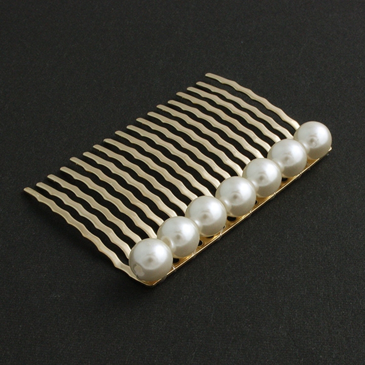 ラインパールコーム/8mm/シンプル/結婚式 H-668 | VINGTAINE | 詳細画像5 