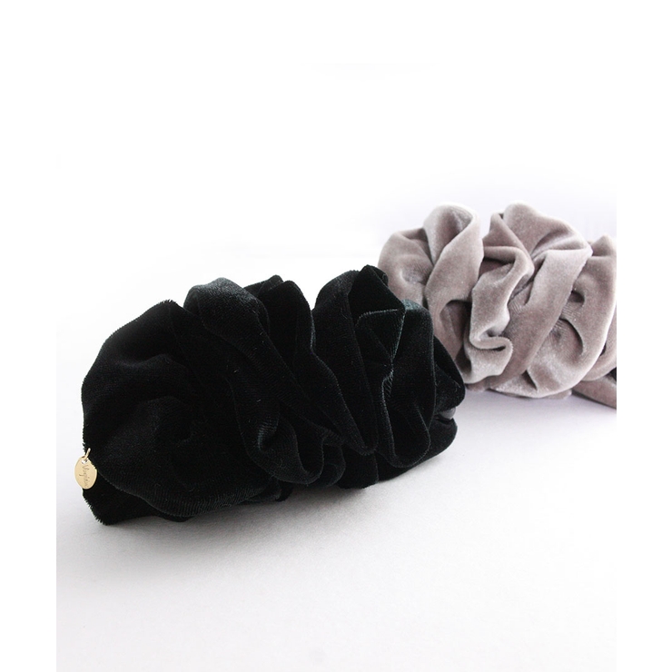 ベロアフリルバナナクリップ シンプル ブラック | VINGTAINE | 詳細画像8 