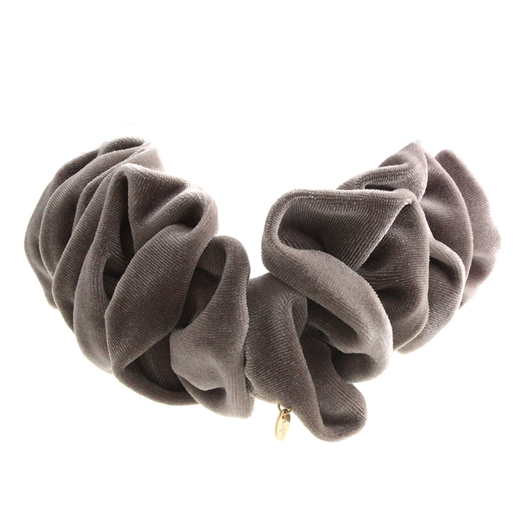 ベロアフリルバナナクリップ シンプル ブラック | VINGTAINE | 詳細画像3 