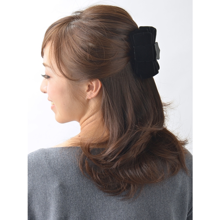ベルベットリボンバンスクリップ ヘアアクセサリー 秋冬 | VINGTAINE | 詳細画像4 